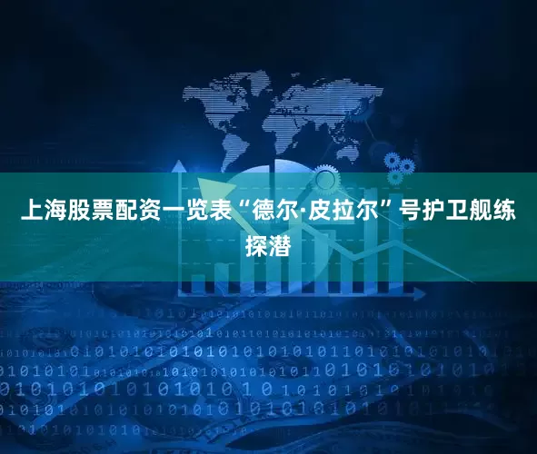 上海股票配资一览表“德尔·皮拉尔”号护卫舰练探潜